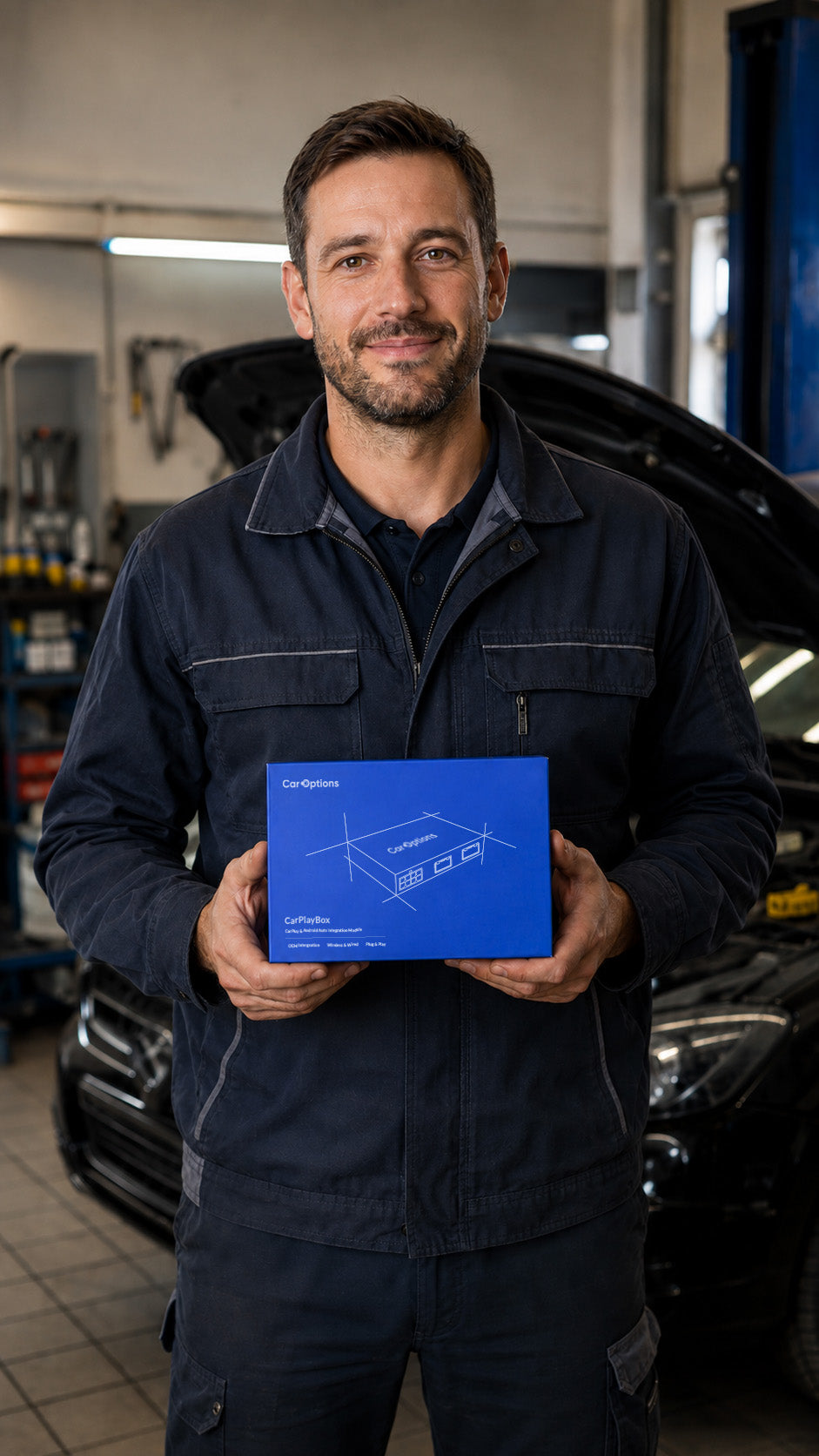 CarPlayBox installation by a garage chosen by the customer